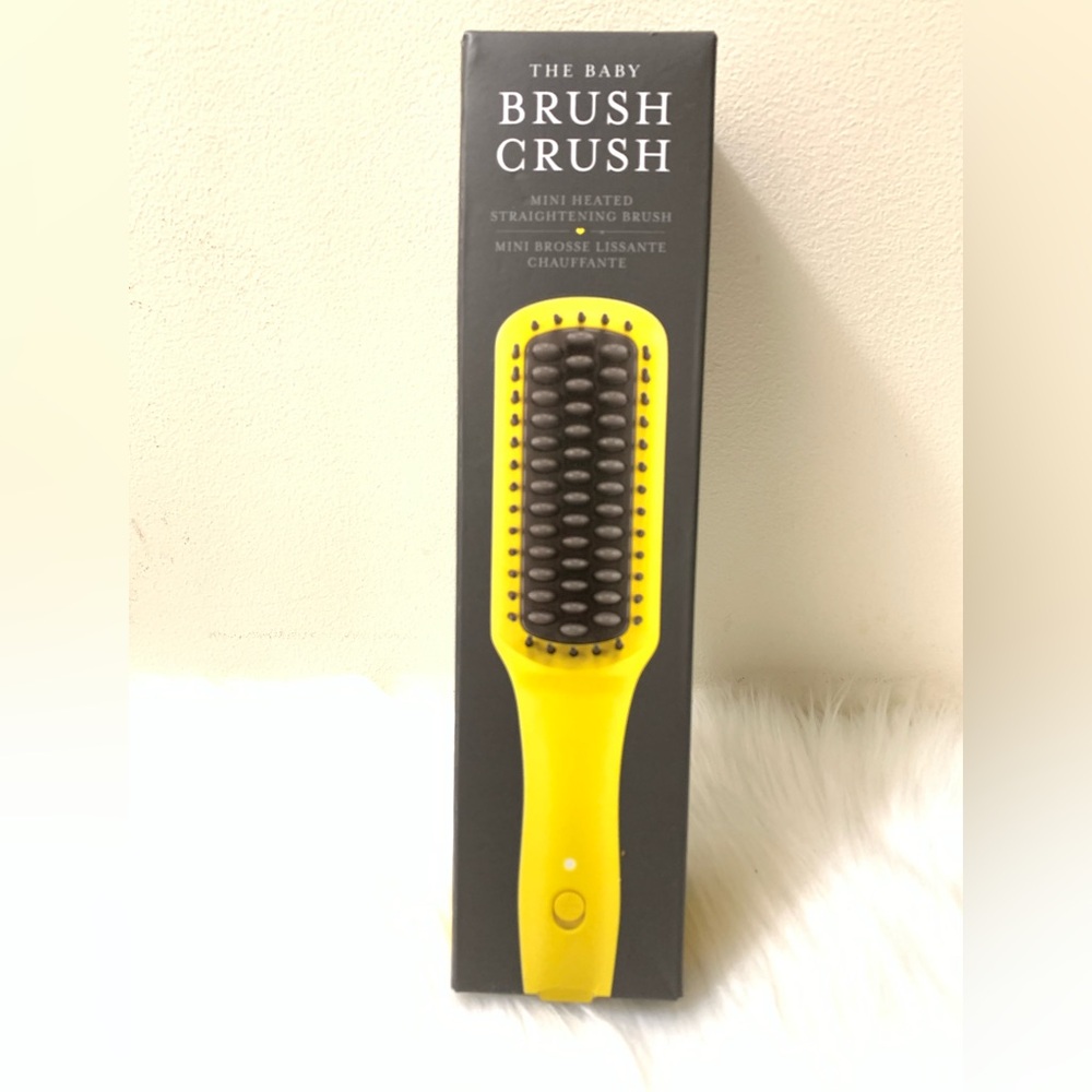 Drybar The Baby Brush Crush Mini Heated Straightening Brush NEW